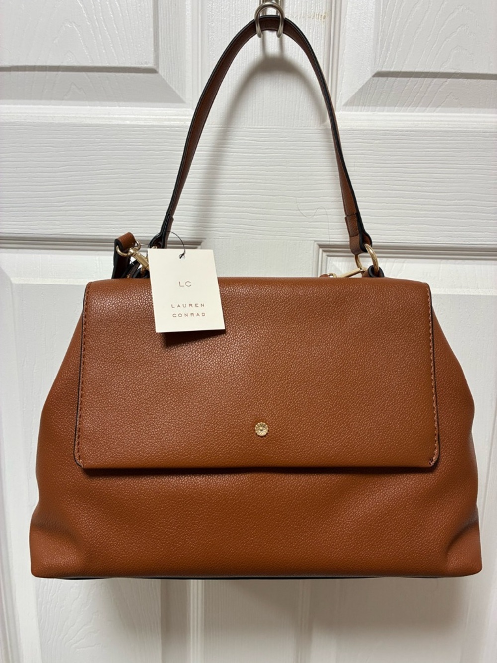 NWT LC Lauren Conrad Satchel/Crossbody with Handle and Removable Strap - Picture 2 of 15